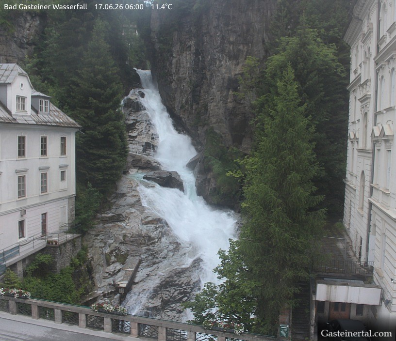 Archiv Foto Webcam Wasserfall in Bad Gastein