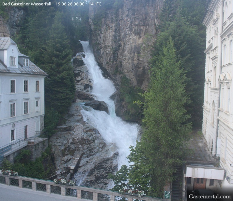 Archiv Foto Webcam Wasserfall in Bad Gastein