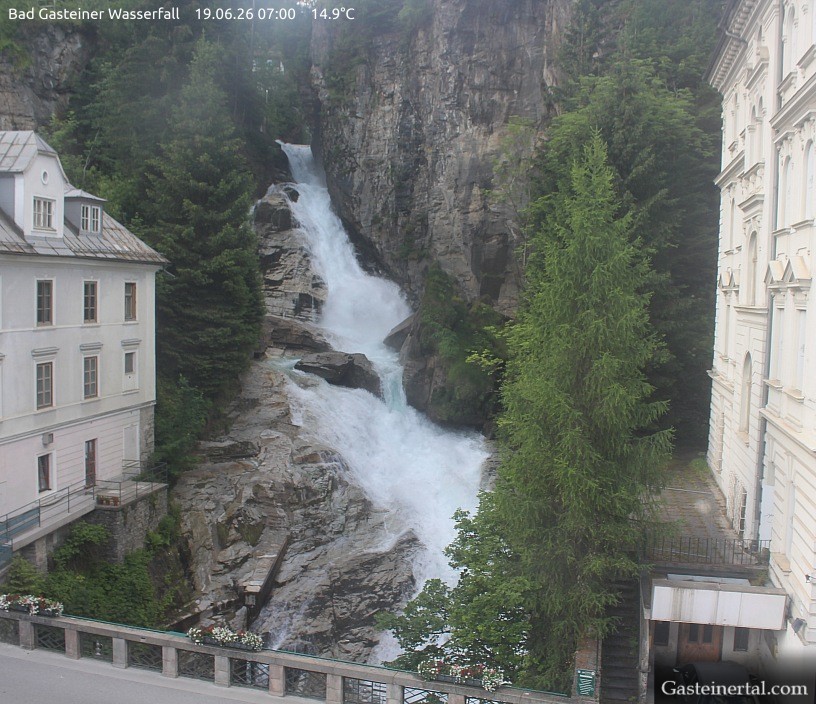 Archiv Foto Webcam Wasserfall in Bad Gastein