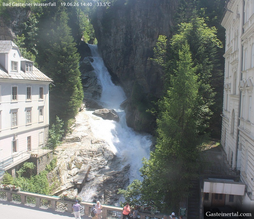 Archiv Foto Webcam Wasserfall in Bad Gastein