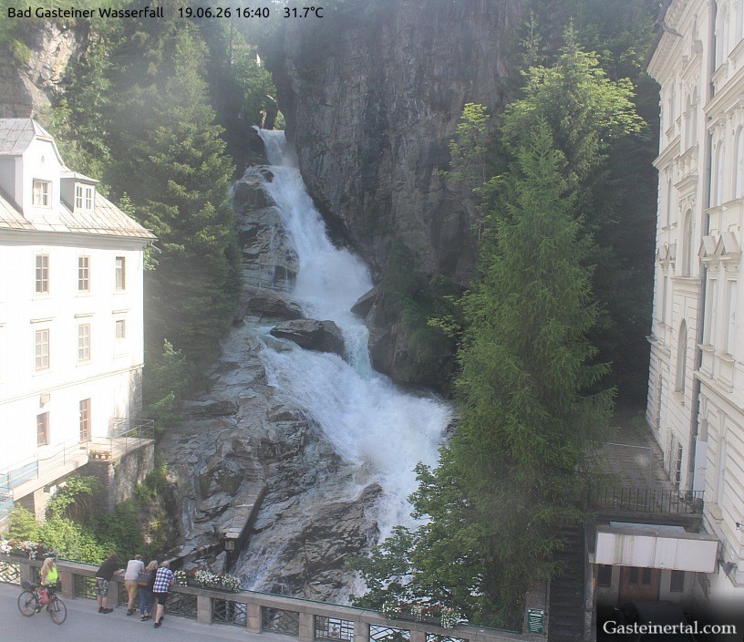 Archiv Foto Webcam Wasserfall in Bad Gastein