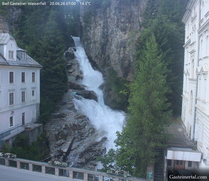 Archiv Foto Webcam Wasserfall in Bad Gastein