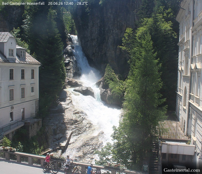 Archiv Foto Webcam Wasserfall in Bad Gastein