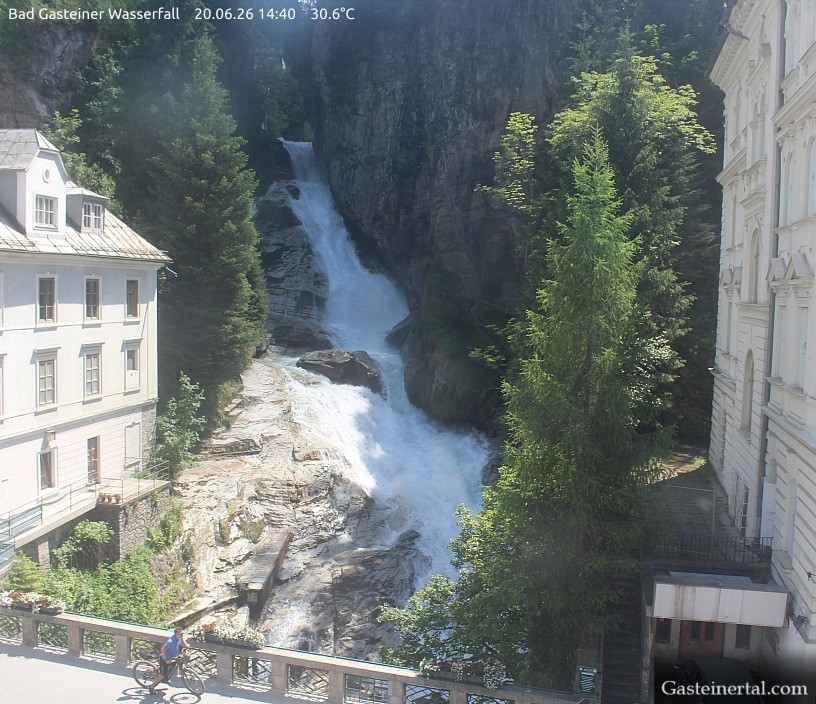 Archiv Foto Webcam Wasserfall in Bad Gastein