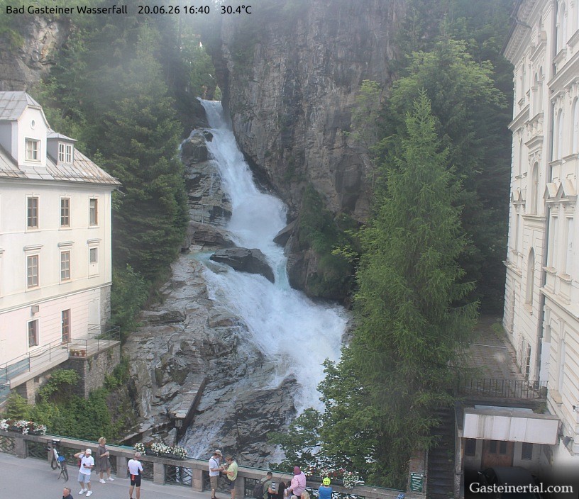 Archiv Foto Webcam Wasserfall in Bad Gastein