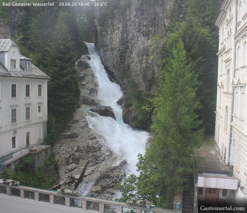 Archiv Foto Webcam Wasserfall in Bad Gastein