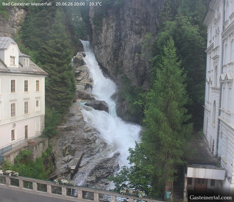 Archiv Foto Webcam Wasserfall in Bad Gastein