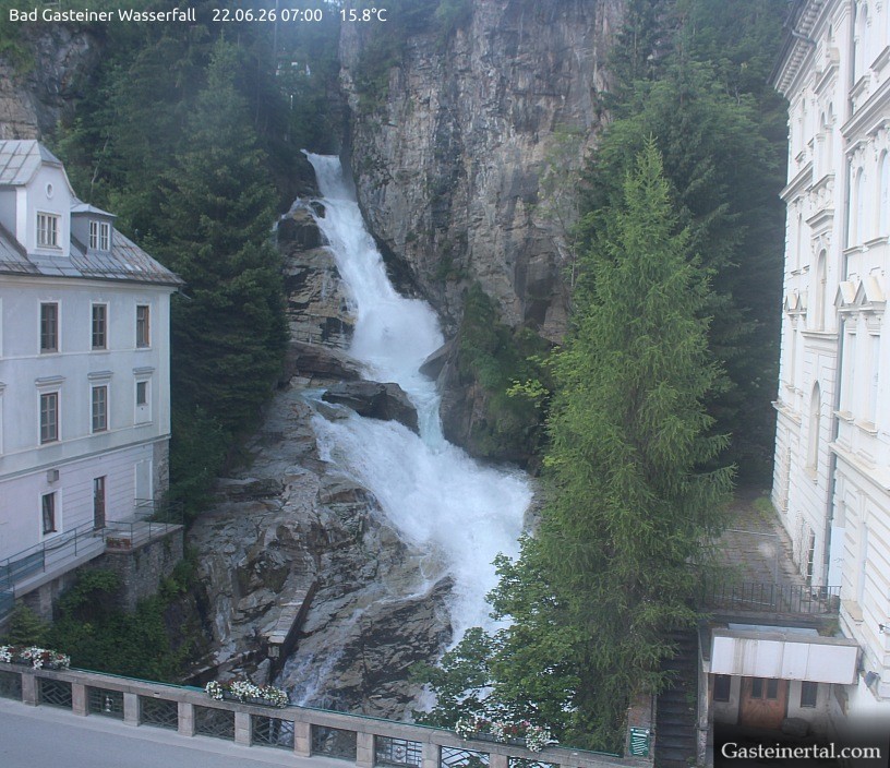 Archiv Foto Webcam Wasserfall in Bad Gastein