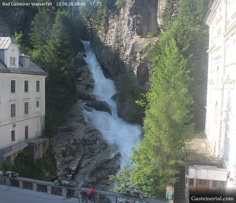 Archiv Foto Webcam Wasserfall in Bad Gastein
