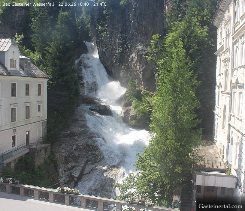 Archiv Foto Webcam Wasserfall in Bad Gastein