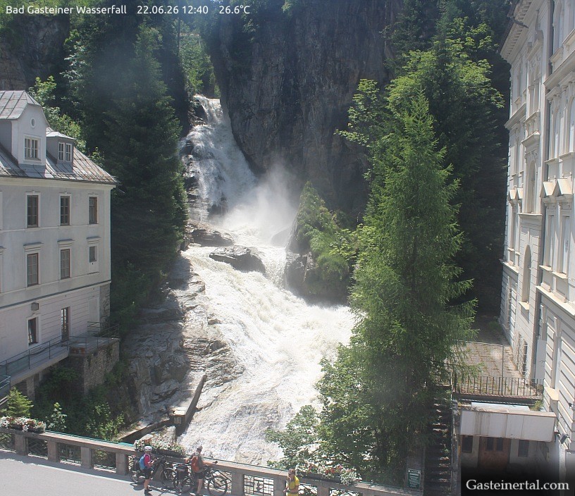 Archiv Foto Webcam Wasserfall in Bad Gastein