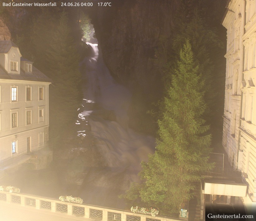 Archived image Webcam Waterfall in Bad Gastein