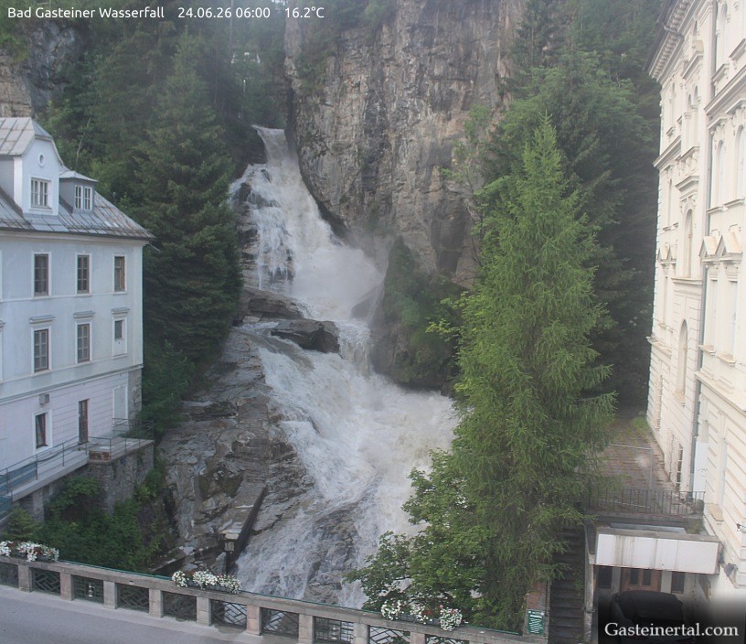 Archived image Webcam Waterfall in Bad Gastein