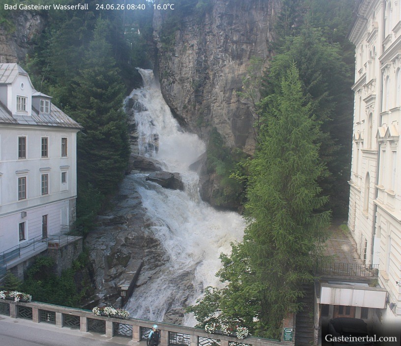 Archived image Webcam Waterfall in Bad Gastein