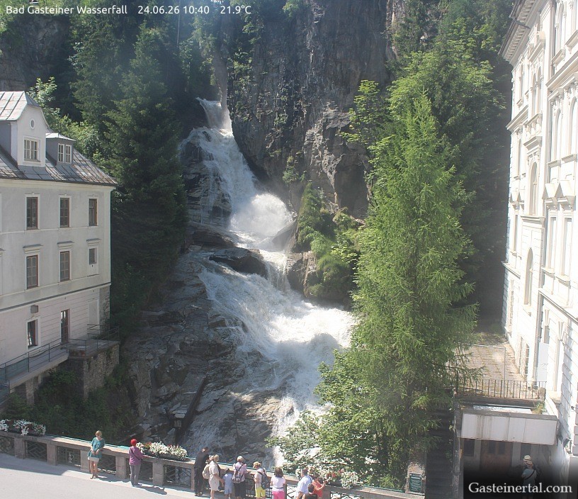 Archived image Webcam Waterfall in Bad Gastein