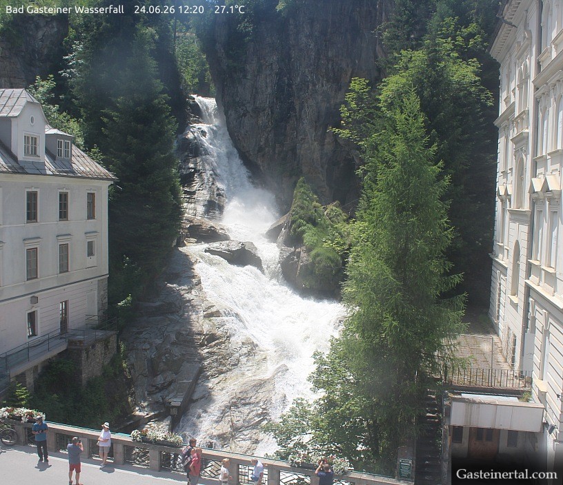 Archived image Webcam Waterfall in Bad Gastein