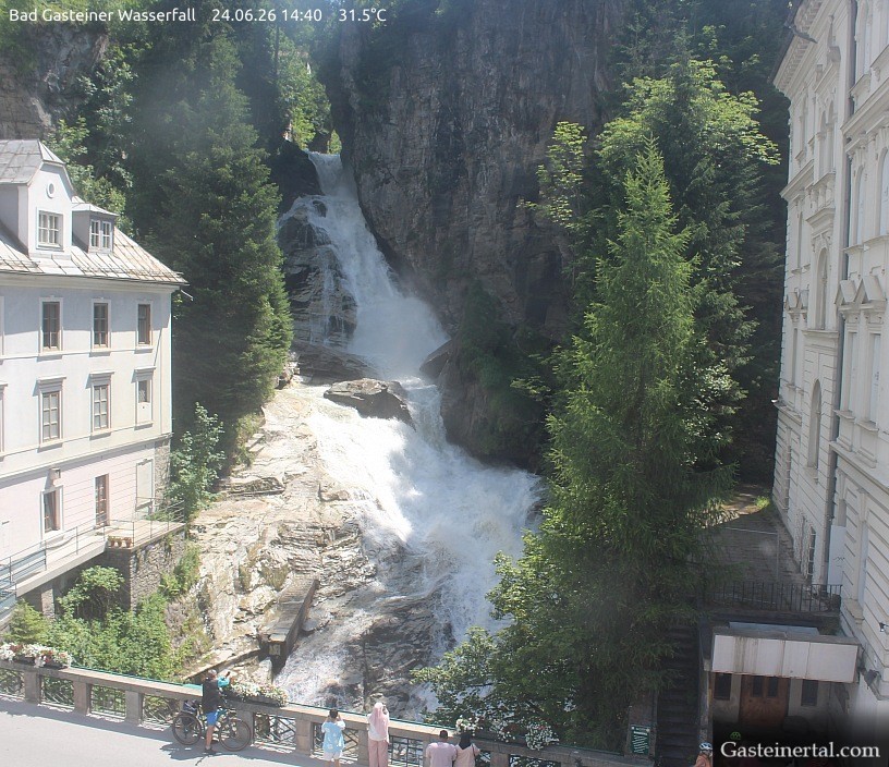Archiv Foto Webcam Wasserfall in Bad Gastein