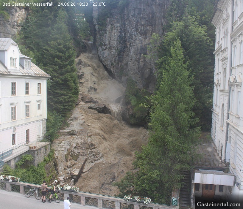 Archiv Foto Webcam Wasserfall in Bad Gastein