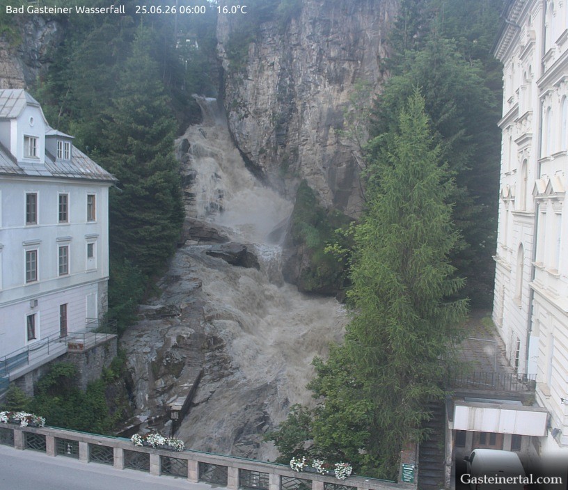 Archiv Foto Webcam Wasserfall in Bad Gastein