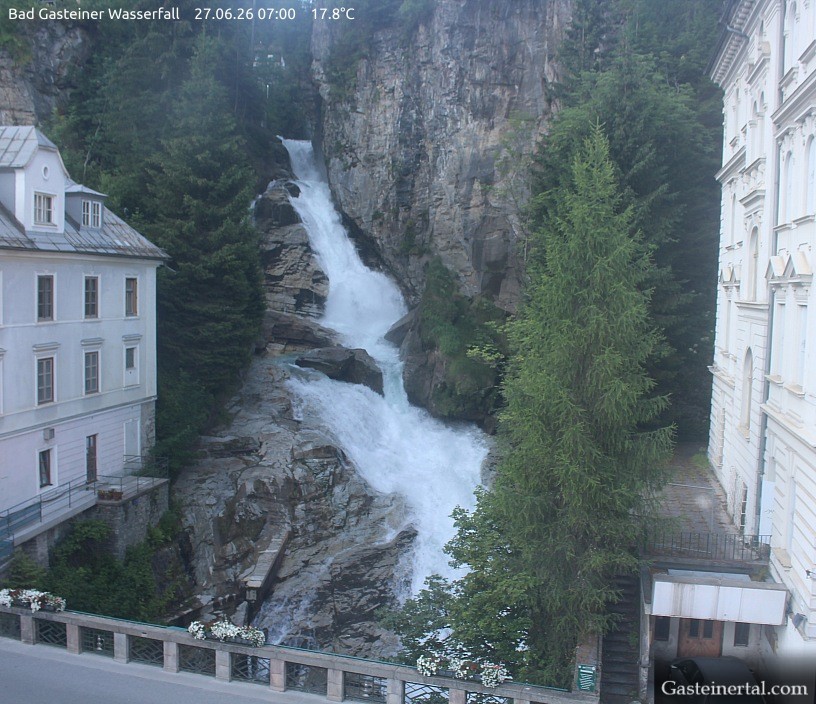 Archiv Foto Webcam Wasserfall in Bad Gastein