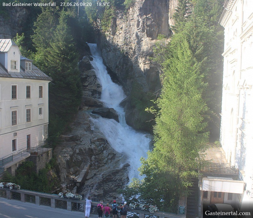 Archiv Foto Webcam Wasserfall in Bad Gastein