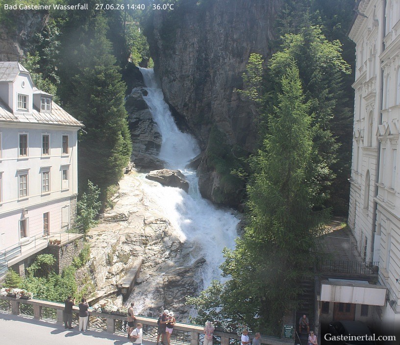 Archiv Foto Webcam Wasserfall in Bad Gastein