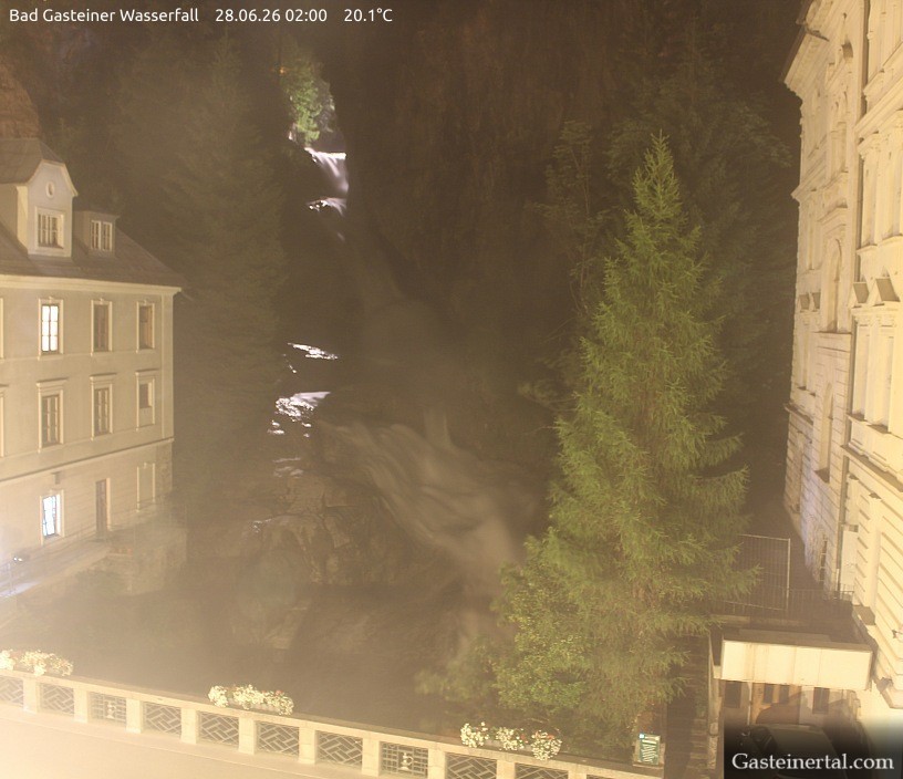 Archived image Webcam Waterfall in Bad Gastein
