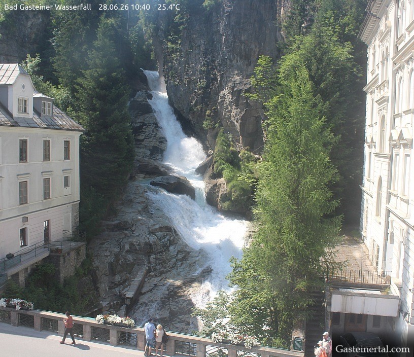 Archived image Webcam Waterfall in Bad Gastein