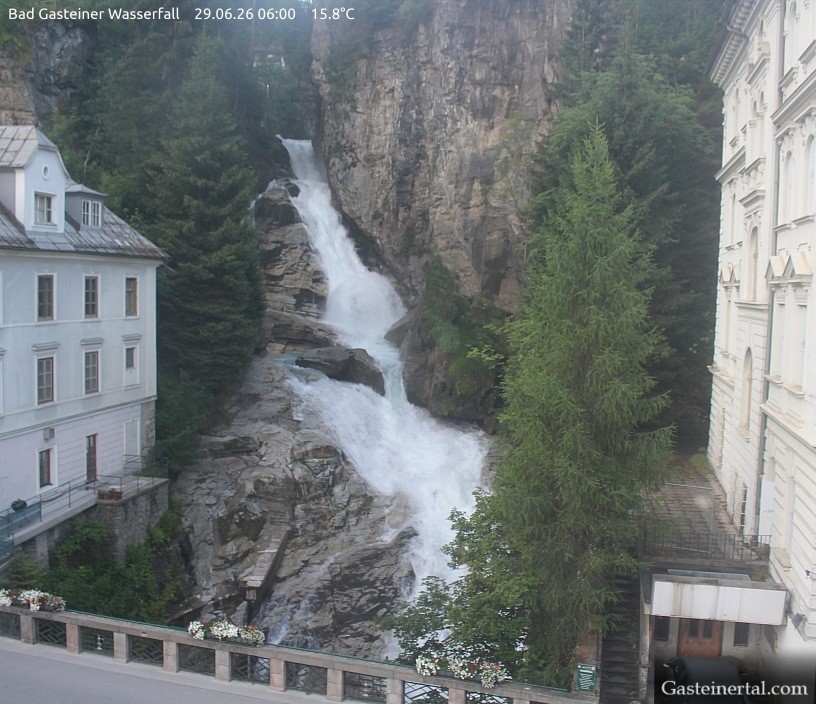 Archived image Webcam Waterfall in Bad Gastein