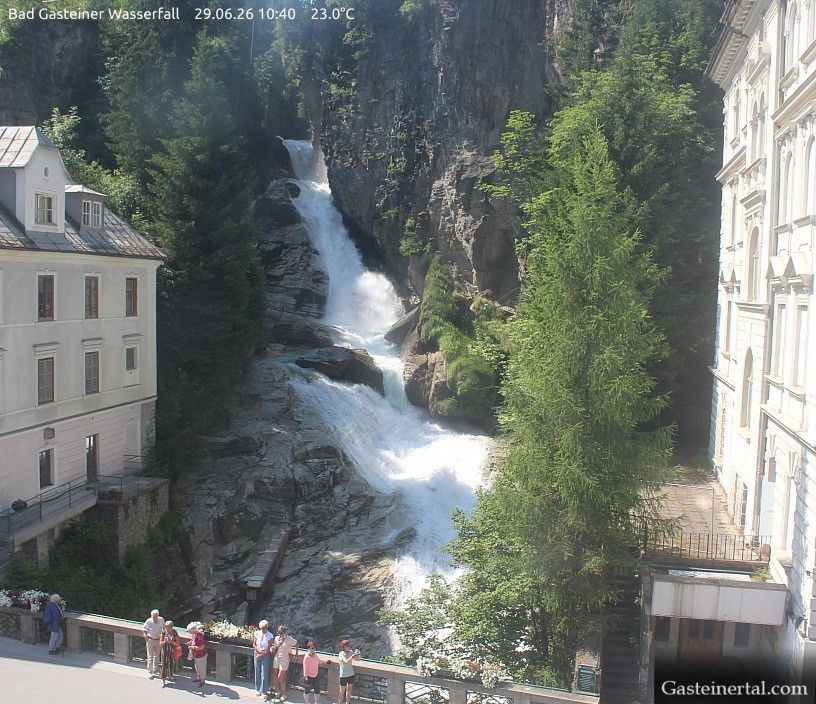 Archived image Webcam Waterfall in Bad Gastein