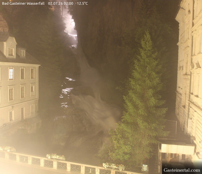 Archiv Foto Webcam Wasserfall in Bad Gastein