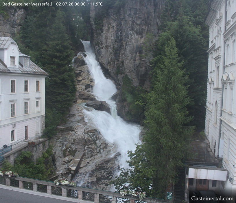 Archiv Foto Webcam Wasserfall in Bad Gastein