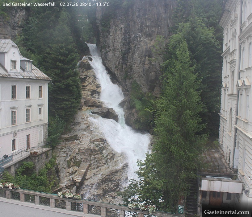 Archiv Foto Webcam Wasserfall in Bad Gastein