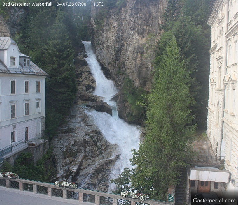 Archiv Foto Webcam Wasserfall in Bad Gastein
