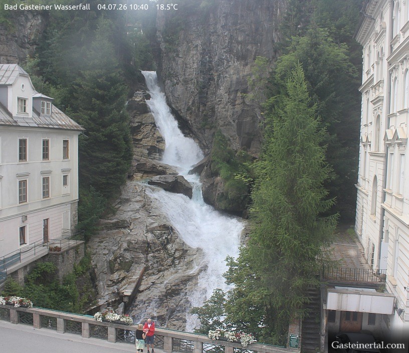Archiv Foto Webcam Wasserfall in Bad Gastein