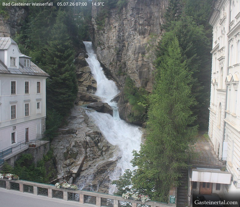 Archiv Foto Webcam Wasserfall in Bad Gastein