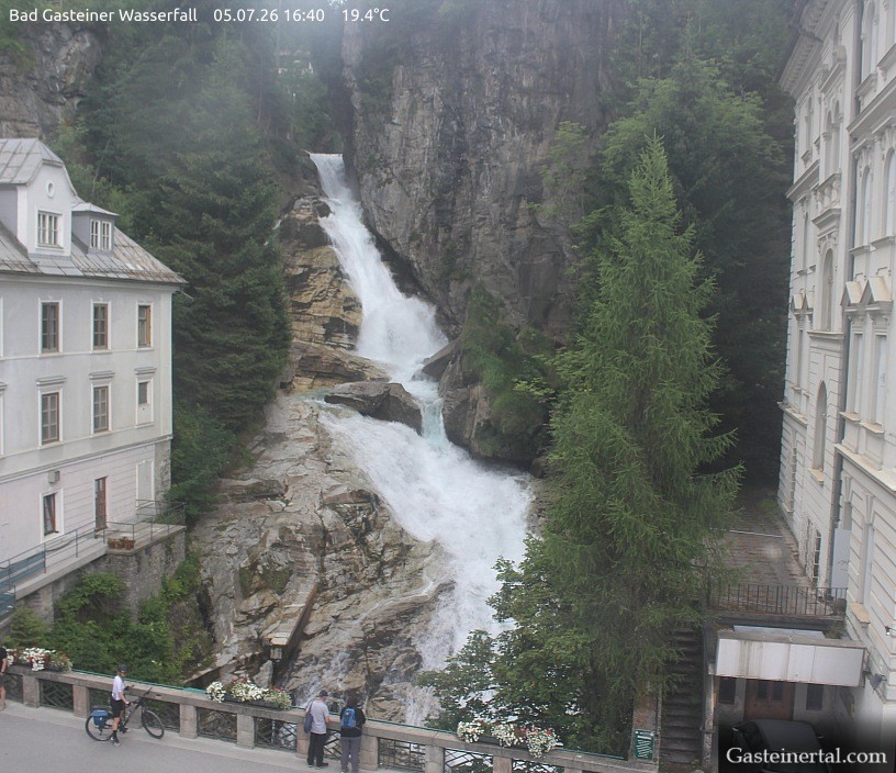 Archiv Foto Webcam Wasserfall in Bad Gastein