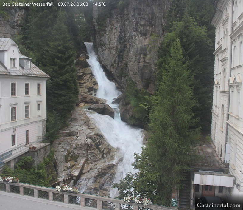 Archiv Foto Webcam Wasserfall in Bad Gastein