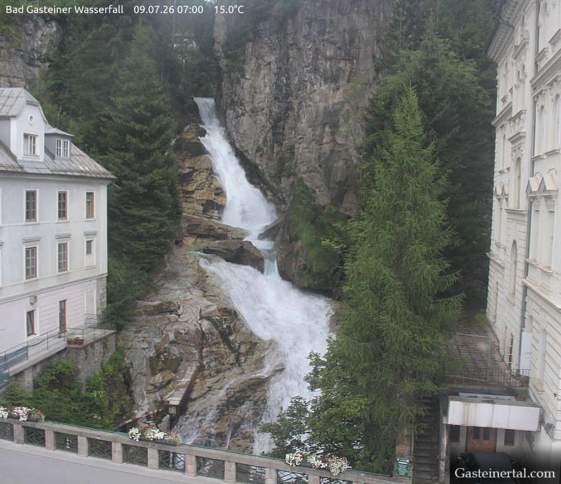 Archiv Foto Webcam Wasserfall in Bad Gastein