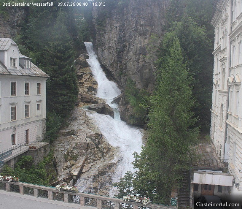 Archiv Foto Webcam Wasserfall in Bad Gastein