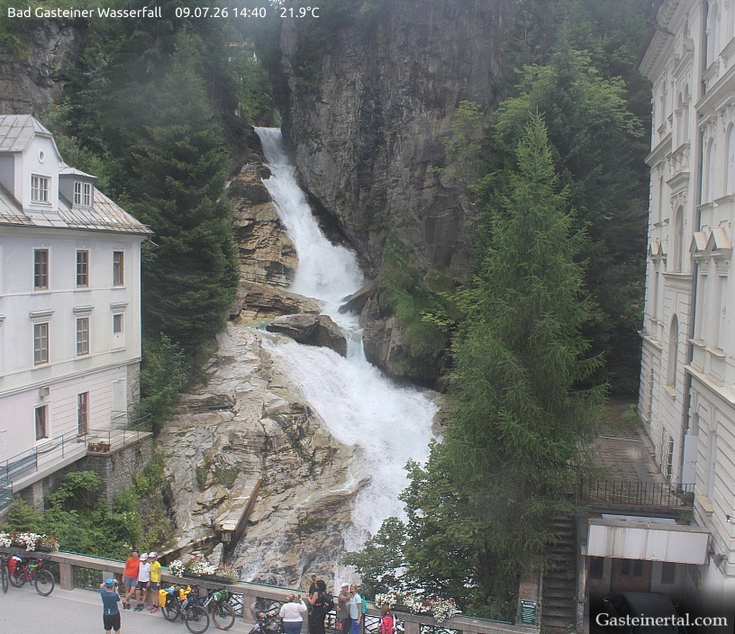 Archiv Foto Webcam Wasserfall in Bad Gastein