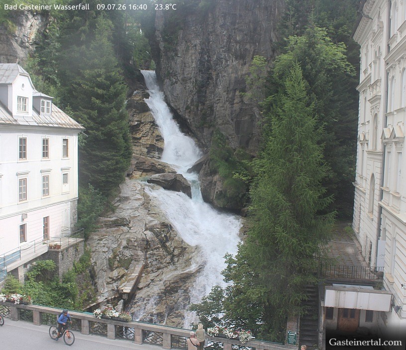 Archiv Foto Webcam Wasserfall in Bad Gastein