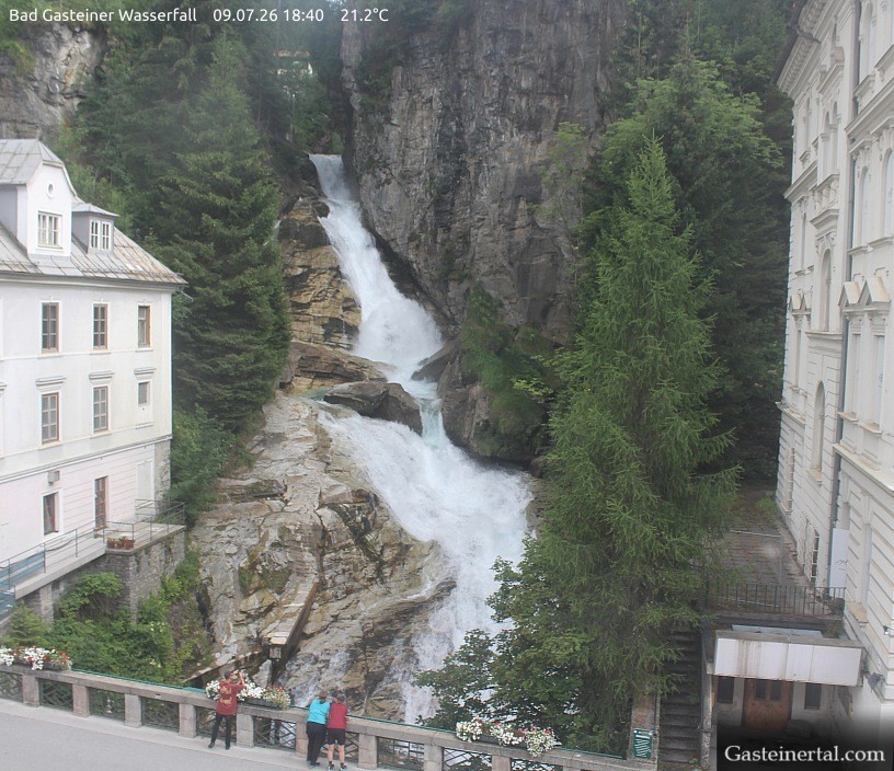 Archiv Foto Webcam Wasserfall in Bad Gastein