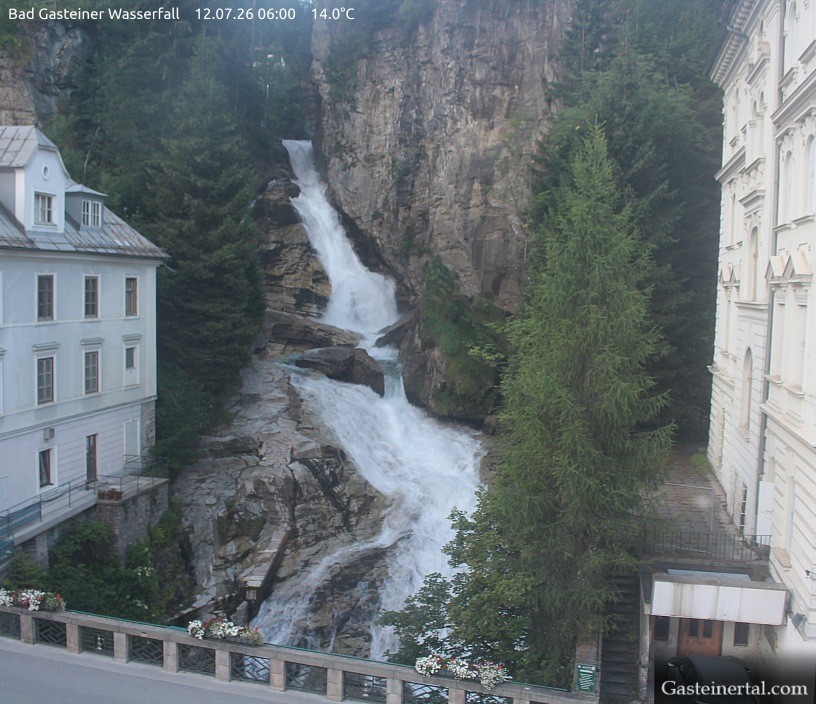Archiv Foto Webcam Wasserfall in Bad Gastein
