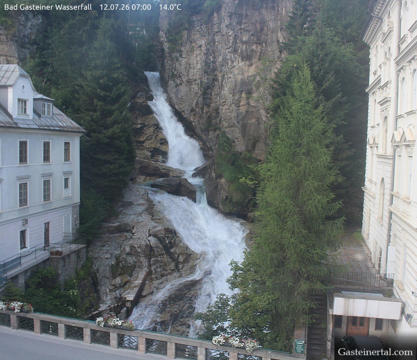 Archiv Foto Webcam Wasserfall in Bad Gastein