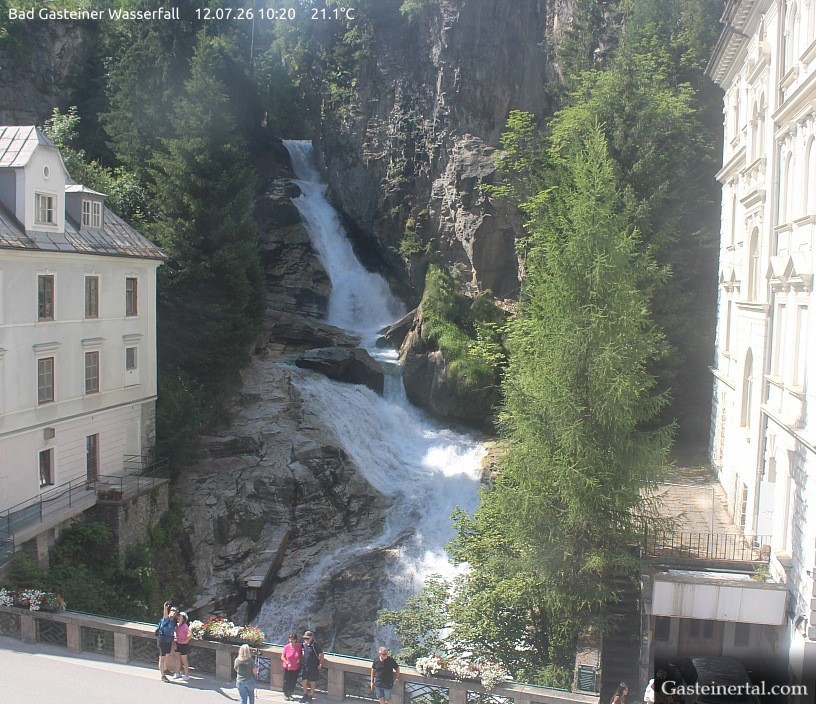 Archiv Foto Webcam Wasserfall in Bad Gastein