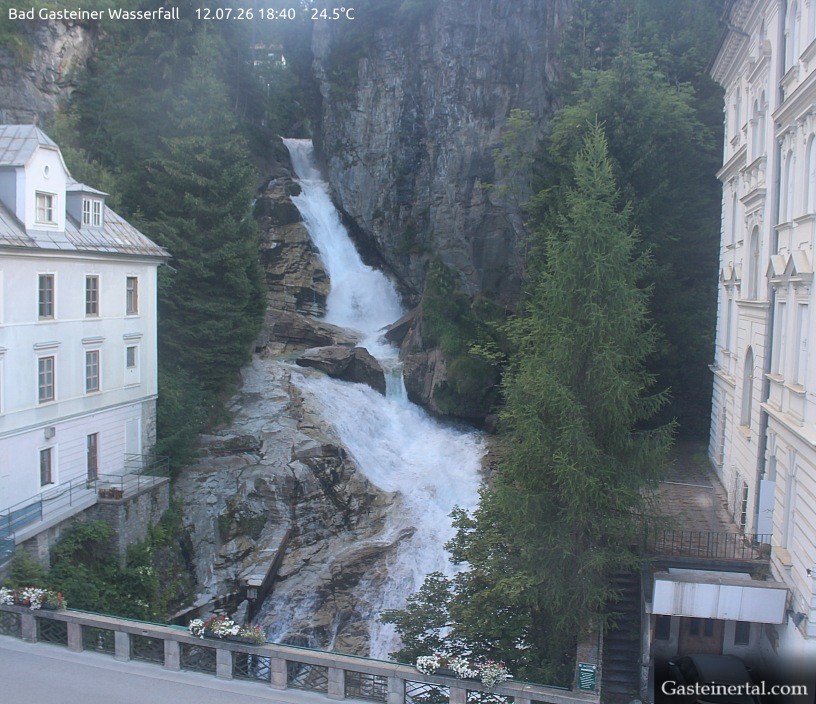 Archived image Webcam Waterfall in Bad Gastein