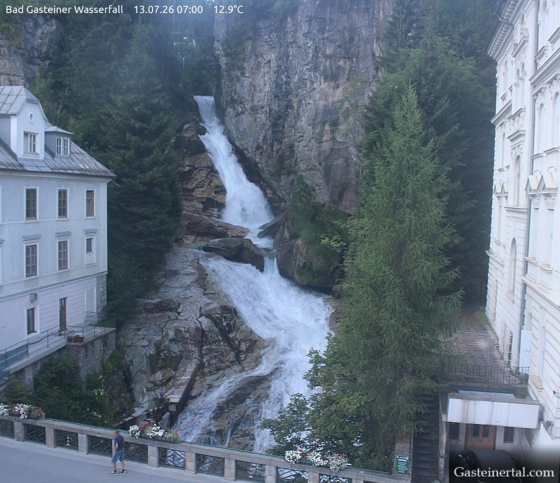 Archiv Foto Webcam Wasserfall in Bad Gastein