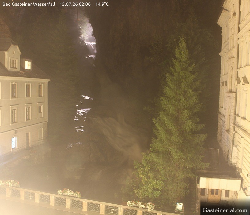 Archived image Webcam Waterfall in Bad Gastein