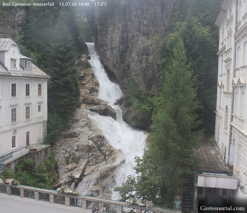 Archived image Webcam Waterfall in Bad Gastein
